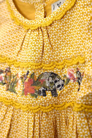 Ochre Character Embellished Dress (3mths-6yrs)